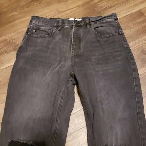 Kancan Black Button Fly Distressed Skinny Jeans Women's Sz 4 - Picture 9 of 10